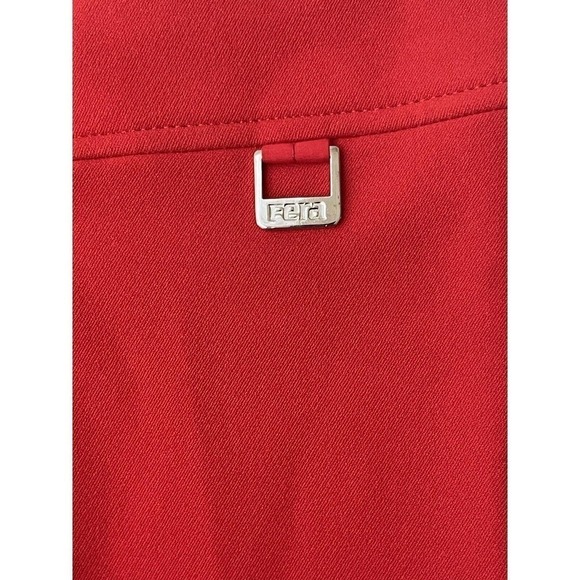 Fera Mens Ski Pants 28R Red Nylon Zip Pockets Lined Boot Leg Snowboard Zipper - Picture 4 of 9